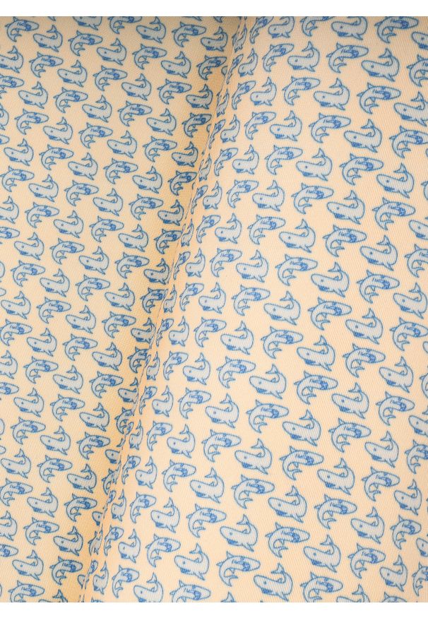 Pako Lorente - PAKO LORENTE – Zielona poszetka w rekiny. Kolor: zielony. Materiał: poliester