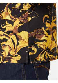 Versace Jeans Couture Polo 79GAG6S0 JS514 Czarny Regular Fit. Typ kołnierza: polo. Kolor: czarny. Materiał: bawełna #3