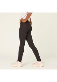 Decathlon - Legginsy dziecięce Domyos. Stan: podwyższony. Kolor: czarny. Materiał: poliester, elastan, materiał