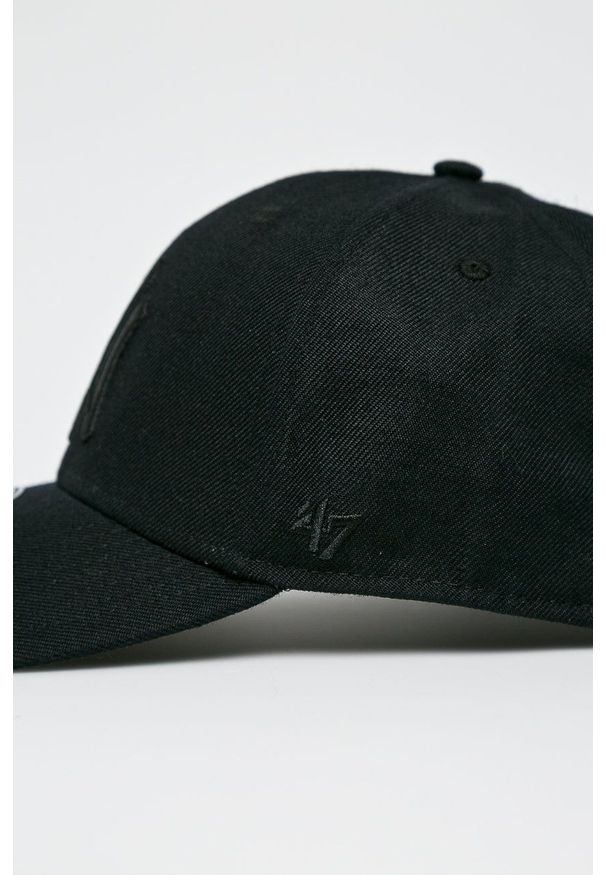 47 Brand - 47brand - Czapka New York Yankees. Kolor: czarny. Wzór: haft