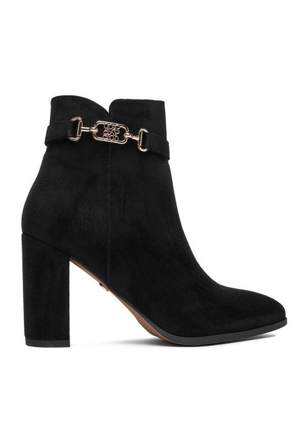 Nine West Botki CEO-ZAINA-01 Czarny. Kolor: czarny. Materiał: materiał