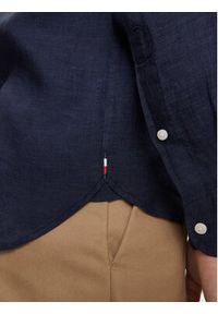 TOMMY HILFIGER - Tommy Hilfiger Koszula MW0MW34602 Granatowy Regular Fit. Kolor: niebieski. Materiał: len