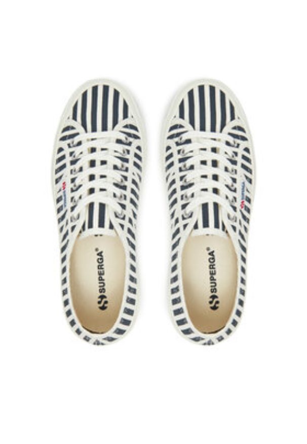 Superga Tenisówki S8148TW Granatowy. Kolor: niebieski. Materiał: materiał