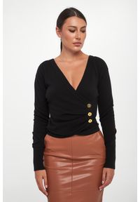 Elisabetta Franchi - Sweter damski z wełny i kaszmiru ELISABETTA FRANCHI. Materiał: wełna, kaszmir #3