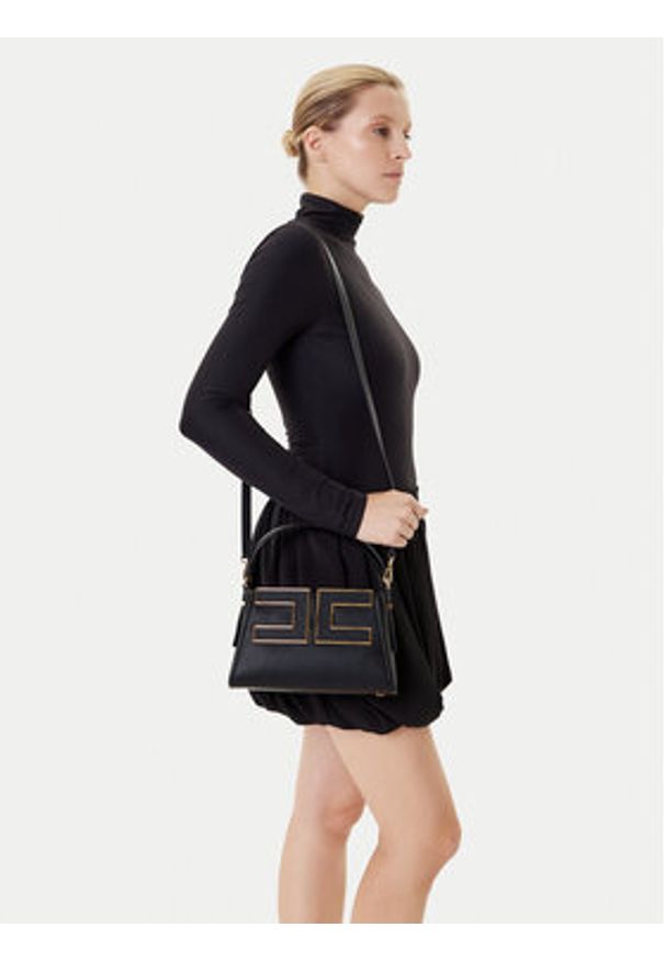 Elisabetta Franchi Torebka BS-36A-56E2-V360 Czarny. Kolor: czarny. Materiał: skórzane