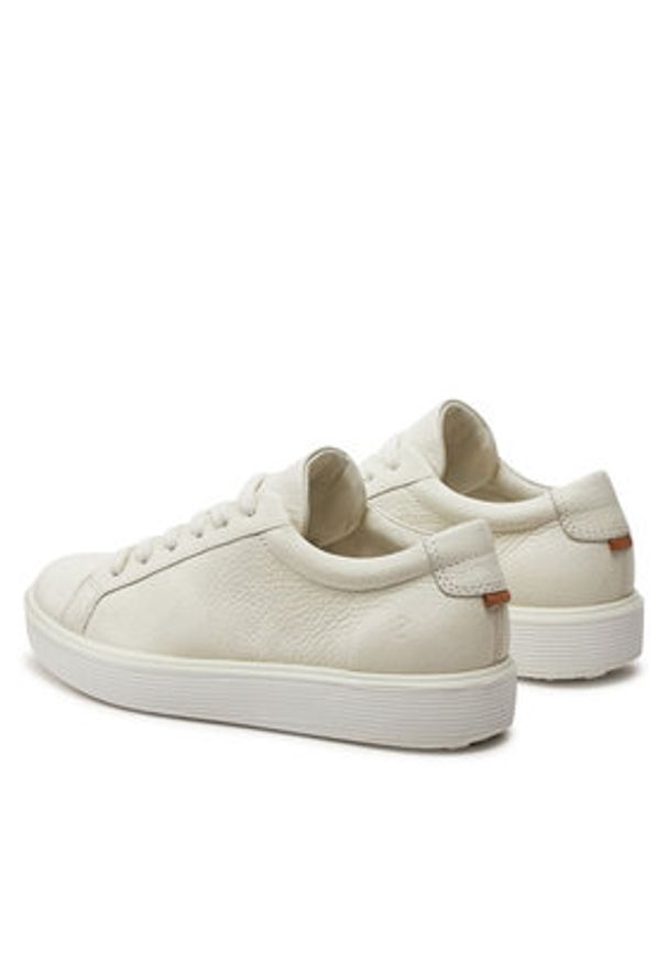 ecco - ECCO Sneakersy Soft 60 W Shoe . Delete 21920301007 Écru. Materiał: skóra