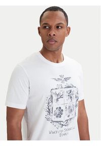 Aeronautica Militare T-Shirt 261TS2540UJ00727 Biały Regular Fit. Kolor: biały. Materiał: bawełna #2