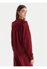 Calvin Klein Jeans Bluza Monologo LV047B270G Bordowy Regular Fit. Kolor: czerwony. Materiał: bawełna #5