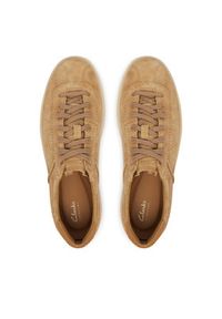 Clarks Sneakersy Lockford Lace 26186194 Beżowy. Kolor: beżowy. Materiał: zamsz, skóra #2
