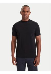 Karl Lagerfeld - KARL LAGERFELD T-Shirt 755039 564235 Czarny Regular Fit. Typ kołnierza: dekolt w karo. Kolor: czarny. Materiał: bawełna #1
