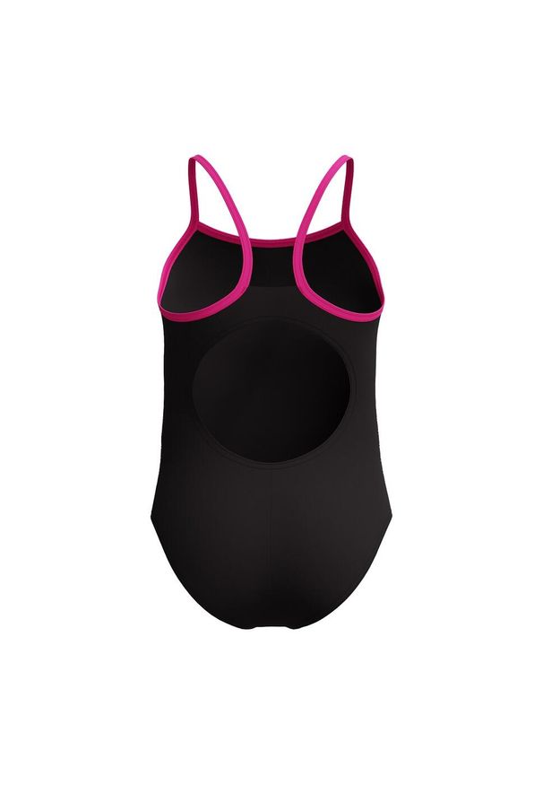 Strój kąpielowy jednoczęściowy na basen dziewczęcy Speedo MuscleBack. Kolor: czarny, różowy, wielokolorowy