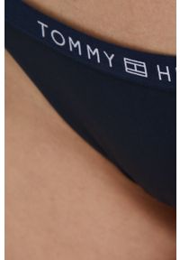 TOMMY HILFIGER - Tommy Hilfiger figi kąpielowe kolor granatowy. Kolor: niebieski. Materiał: włókno, materiał
