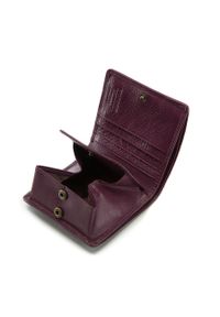 Wittchen - Damski portfel ze skóry lakierowany mały. Kolor: fioletowy. Materiał: lakier, skóra #4