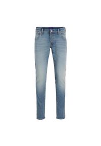 Jeansy Jack & Jones Mike 423 niebieski denim. Kolor: niebieski. Materiał: denim, jeans. Sport: skateboard #1