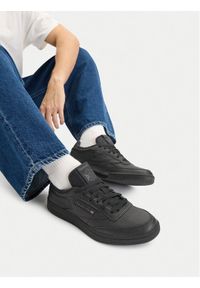 Reebok Sneakersy EO-CLUB C85 100000153 Czarny. Kolor: czarny. Materiał: skóra. Model: Reebok Club #1