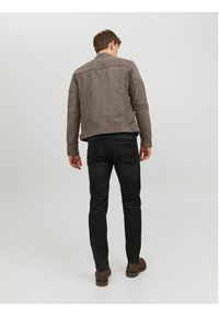Jack & Jones Kurtka z imitacji skóry Rocky 12147218 Szary Regular Fit. Kolor: szary. Materiał: skóra #3