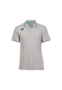 Koszulka polo na basen dla kobiet Arena Team Poloshirt Solid Cotton. Typ kołnierza: polo. Kolor: szary