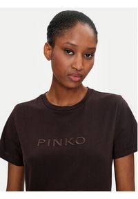 Pinko T-Shirt Moro 101752 A227 Brązowy Regular Fit. Kolor: brązowy. Materiał: bawełna. Wzór: moro #4