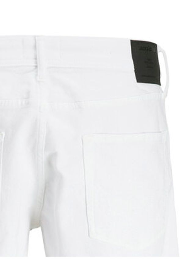 Jack & Jones - Jack&Jones Szorty jeansowe Rick 12274985 Biały Regular Fit. Kolor: biały. Materiał: bawełna