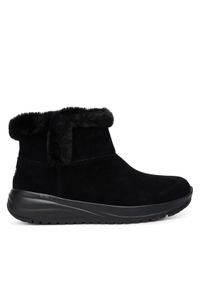 skechers - Skechers Botki On-The-Go Stellar 144775/BBK Czarny. Kolor: czarny. Materiał: zamsz, skóra