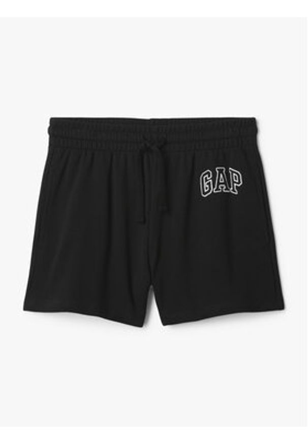 GAP - Gap Szorty sportowe 870535-03 Czarny Regular Fit. Kolor: czarny. Materiał: bawełna
