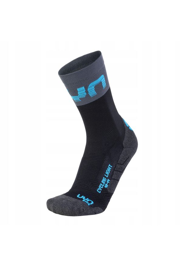 UYN - Skarpety rowerowe męskie Uyn Cycling Light Socks Black / Grey. Kolor: czarny. Sport: kolarstwo