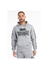 Bluza z kapturem o regularnym kroju Lonsdale Scousburgh. Typ kołnierza: kaptur. Kolor: czarny, szary, wielokolorowy #1