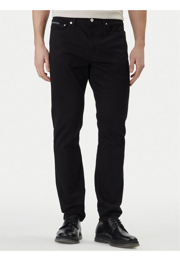 Calvin Klein Jeans Jeansy LV04RF740G Czarny Slim Taper Fit. Kolor: czarny