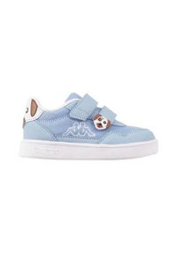 Buty do chodzenia niemowlęce Kappa Pio JR. Zapięcie: rzepy. Kolor: niebieski, wielokolorowy, biały. Materiał: syntetyk, tkanina, materiał. Szerokość cholewki: normalna. Sport: turystyka piesza