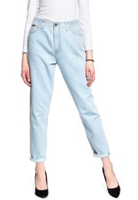 Lee - DAMSKIE SPODNIE JEANSOWE LEE ELASTICATED MOM L30MGGQB