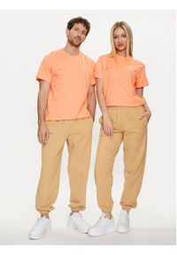 Pangaia T-Shirt Tropics 365 Midweight Pomarańczowy Regular Fit. Kolor: pomarańczowy. Materiał: bawełna