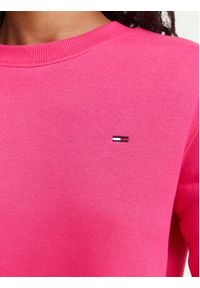 Tommy Jeans Bluza Flag DW0DW19959 Różowy Regular Fit. Kolor: różowy. Materiał: bawełna #2