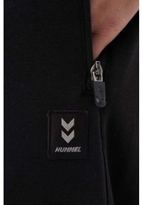 Hummel spodnie dresowe Interval kolor czarny gładkie. Kolor: czarny. Materiał: dresówka. Wzór: gładki #2