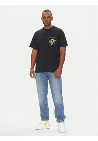 Versace Jeans Couture T-Shirt 78GAH6RB Czarny Regular Fit. Kolor: czarny. Materiał: bawełna #4