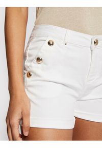 Morgan Szorty jeansowe 201-SHANA1 Biały Regular Fit. Kolor: biały. Materiał: jeans, bawełna
