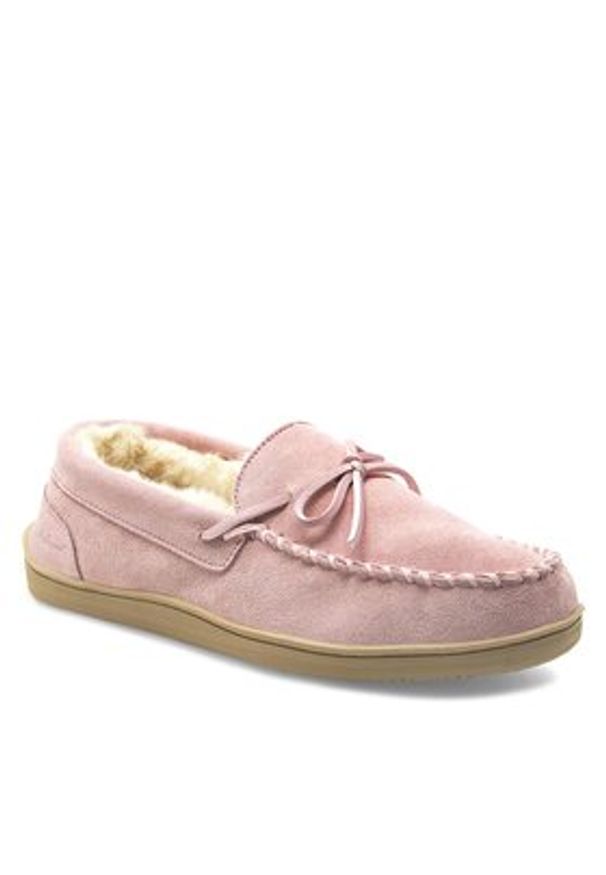 MYSLIPPERS Kapcie MPF20WID001D-M Różowy. Kolor: różowy. Materiał: skóra, zamsz