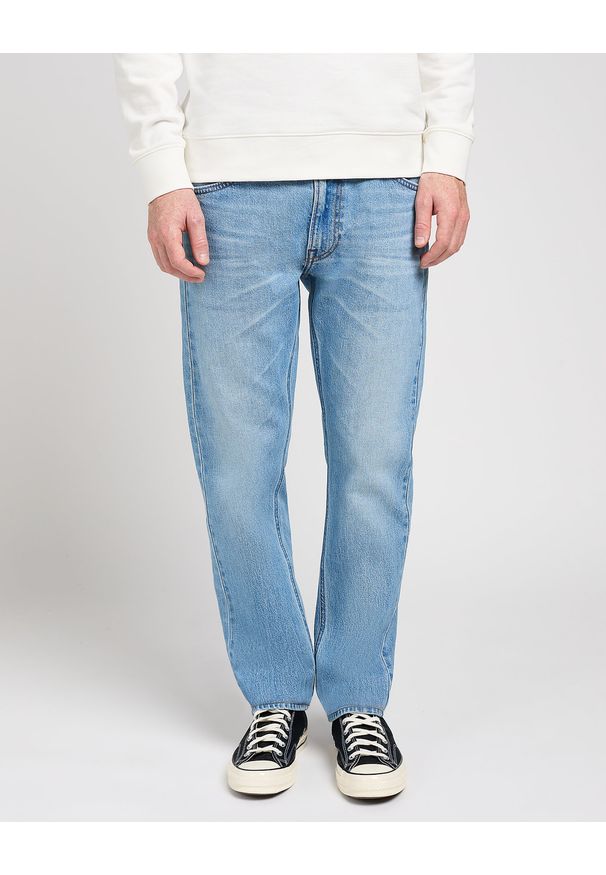 Lee - MESKIE SPODNIE LEE DAREN ZIP FLY SOLID BLUES 112350160