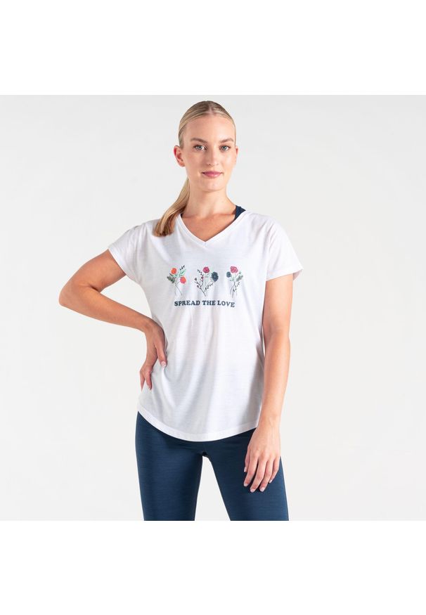 DARE 2B - Calm damska koszulka. Kolor: biały. Materiał: poliester