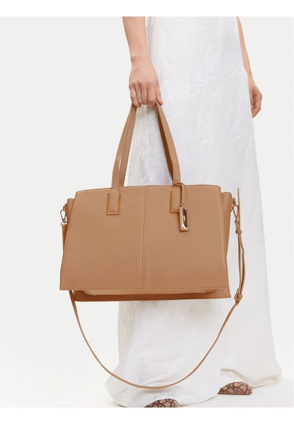 Aldo Torebka Haoredia 13989406 Beżowy. Kolor: beżowy. Materiał: skórzane