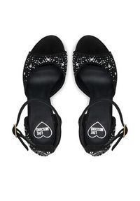 Love Moschino - LOVE MOSCHINO Sandały JA16119G0MJA0000 Czarny. Kolor: czarny. Materiał: skóra, zamsz #4