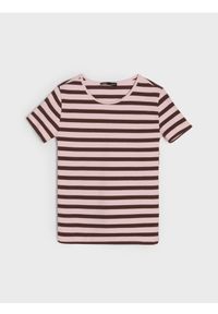 Sinsay - Bawełniana koszulka w paski - wielobarwny. Materiał: bawełna. Wzór: paski