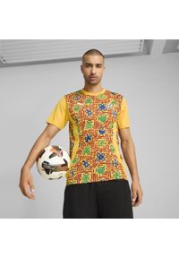 Puma - Męska koszulka przedmeczowa Ghana PUMA Yellow Sizzle Intense Red. Kolor: czerwony, wielokolorowy, żółty. Sport: piłka nożna