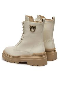 Pinko - PINKO Trapery Mia 11 SD0141 P001 Écru. Materiał: skóra #3