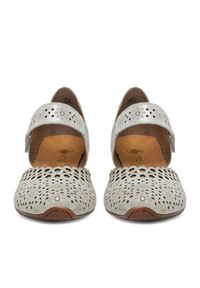 Rieker Półbuty 43753-90 Srebrny. Kolor: srebrny. Materiał: zamsz, skóra #8