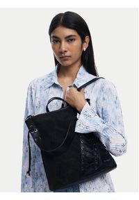 Desigual Torebka Patch Tango P 25WAKP12 Czarny. Kolor: czarny. Materiał: skórzane #6