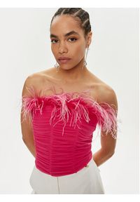 Patrizia Pepe Bluzka 8M1651 J116-M513 Różowy Slim Fit. Kolor: różowy. Materiał: syntetyk #5