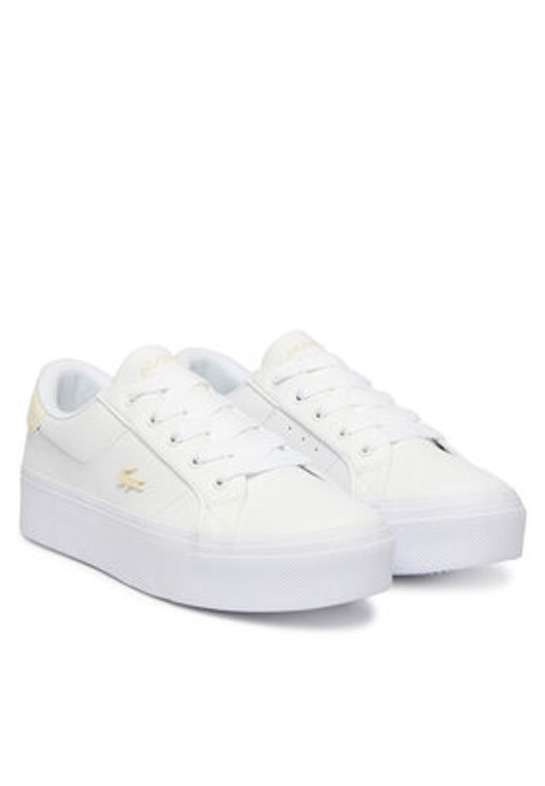 Lacoste Sneakersy Ziane Platform 50CFA0033 Biały. Kolor: biały. Materiał: skóra. Obcas: na platformie
