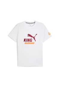 Puma - Męska koszulka Galatasaray SK KING z logo PUMA White. Kolor: biały. Sport: piłka nożna