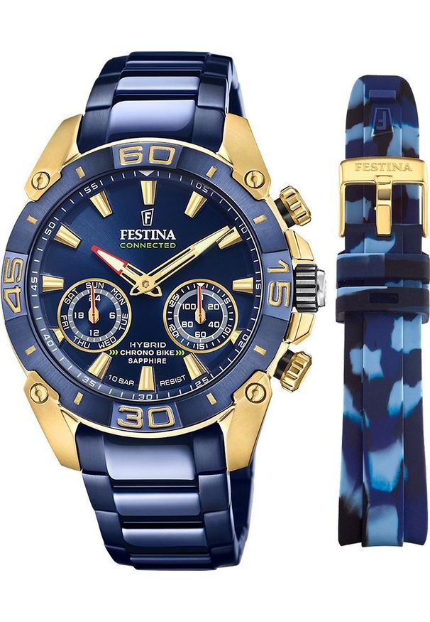 Zegarek Festina Zegarek męski Festina F20547-1 niebieski. Kolor: niebieski