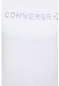 Converse t-shirt bawełniany kolor biały. Kolor: biały. Materiał: bawełna #4